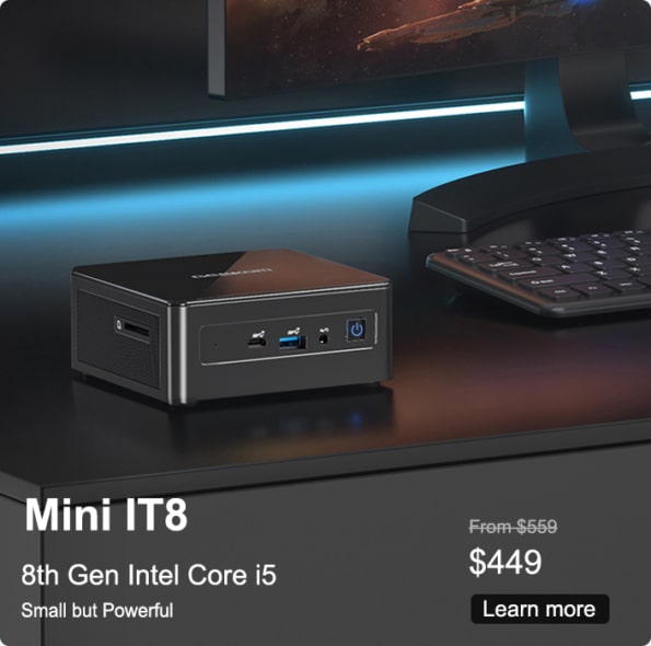 GEEKOM Mini IT8 Mini PC Intel 8th Gen Core i5